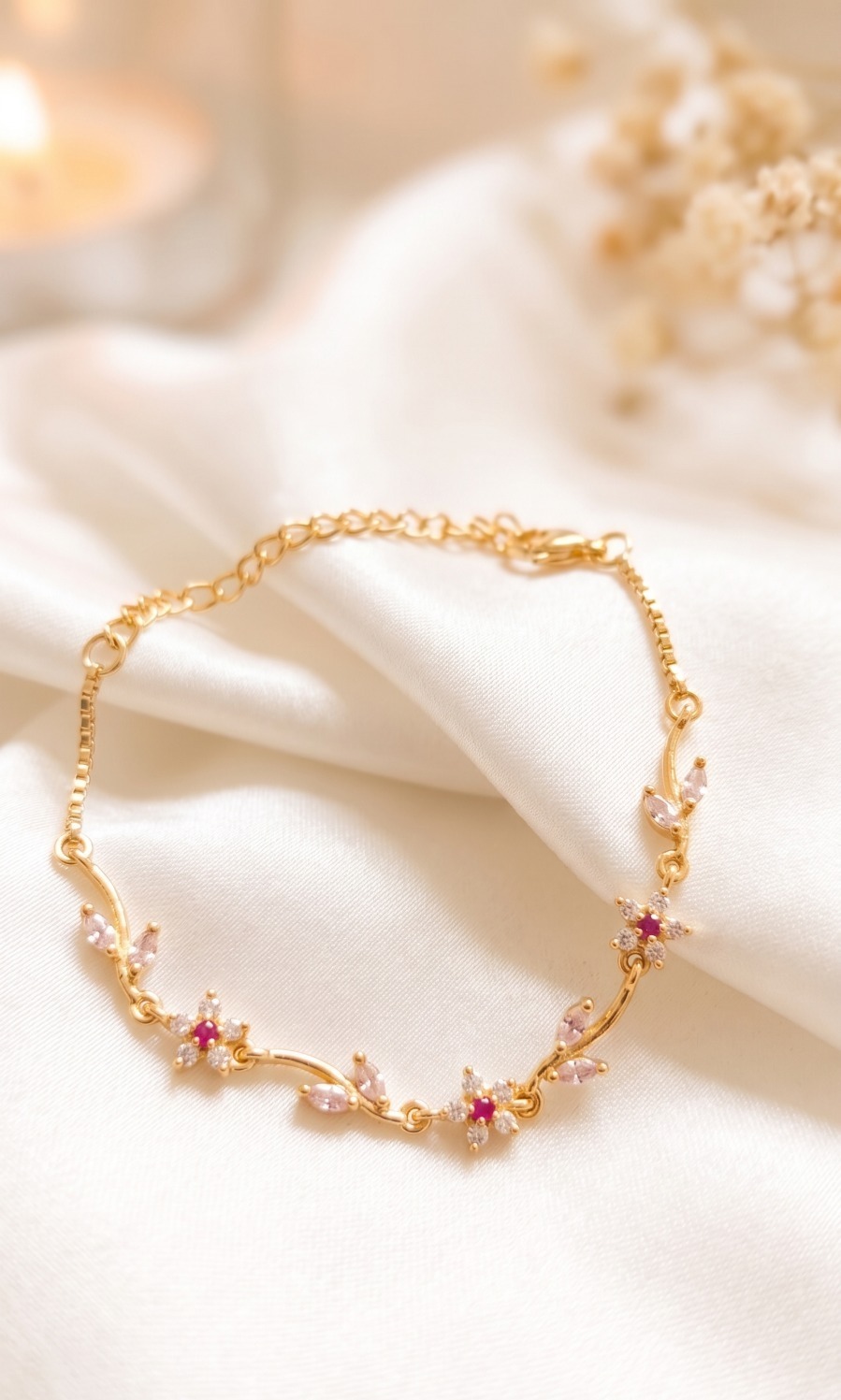 Blossom Grace Crystal Bracelet