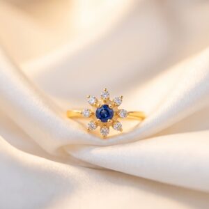 Celestia Sapphire CZ Ring