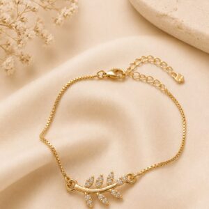 Crystal Leaf Bracelet