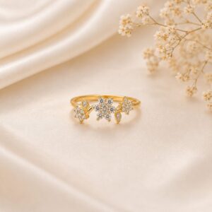 Floral Grace Gold Ring