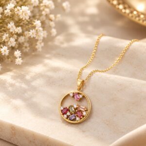 Aurora Multicolor Gemstone Pendant