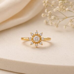 Elegant Bloom Gold Ring