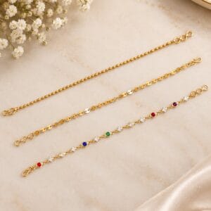 Elegant Trio Gold  3 Bracelet Compo Set