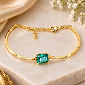 Emerald Luxe Gold Bracelet