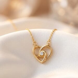 Eternal Heart Gold Pendant