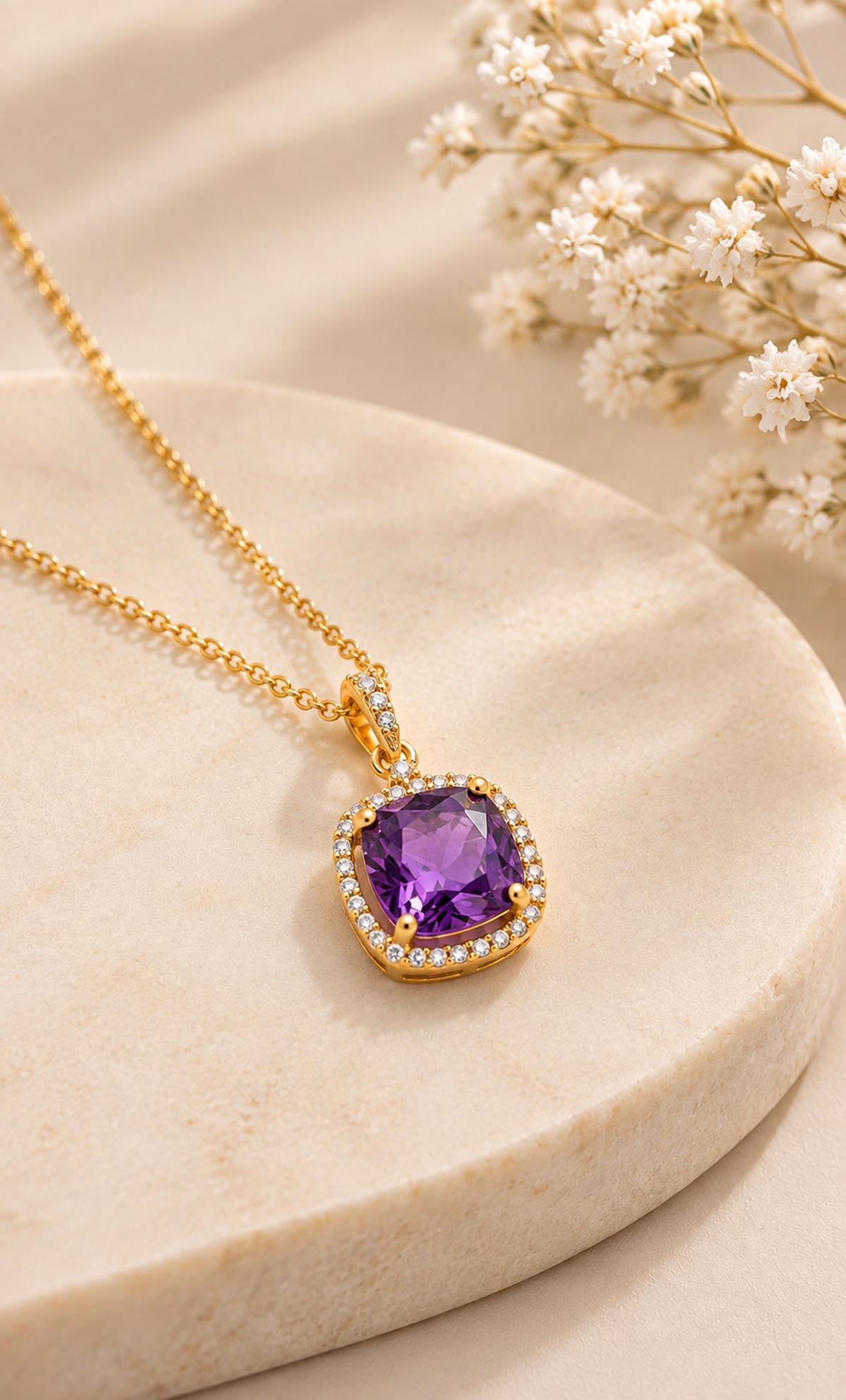 Violot Glow Pendant Necklace