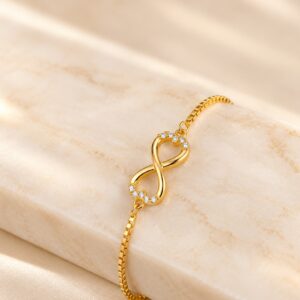 Elegant Infinity Heart Bracelet