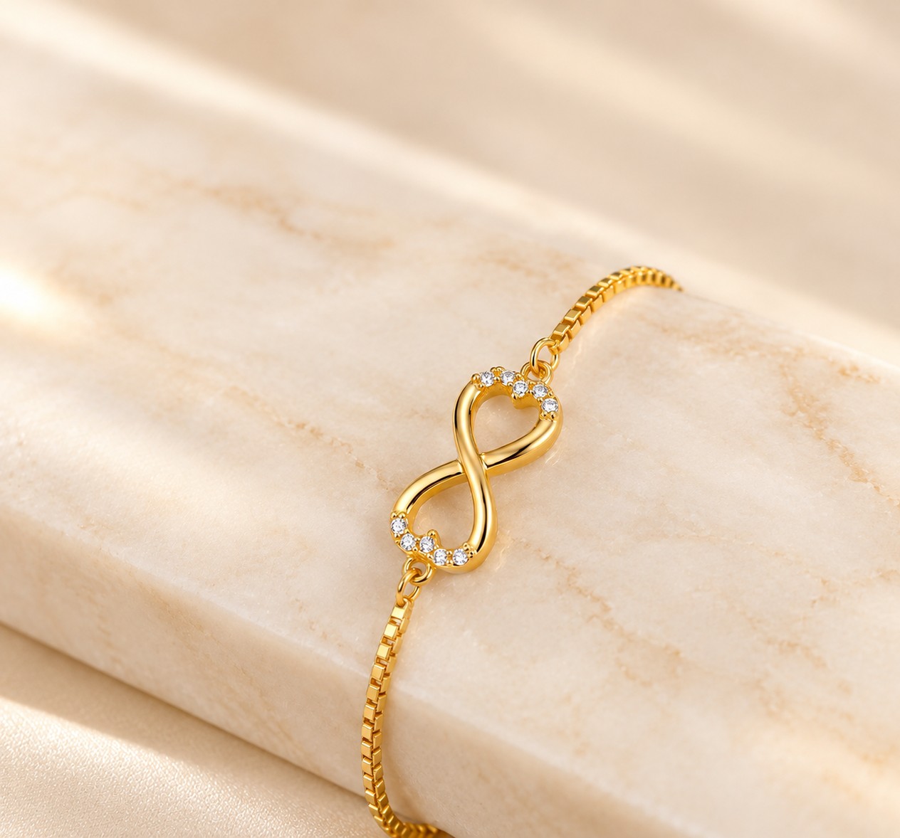 Elegant Infinity Heart Bracelet